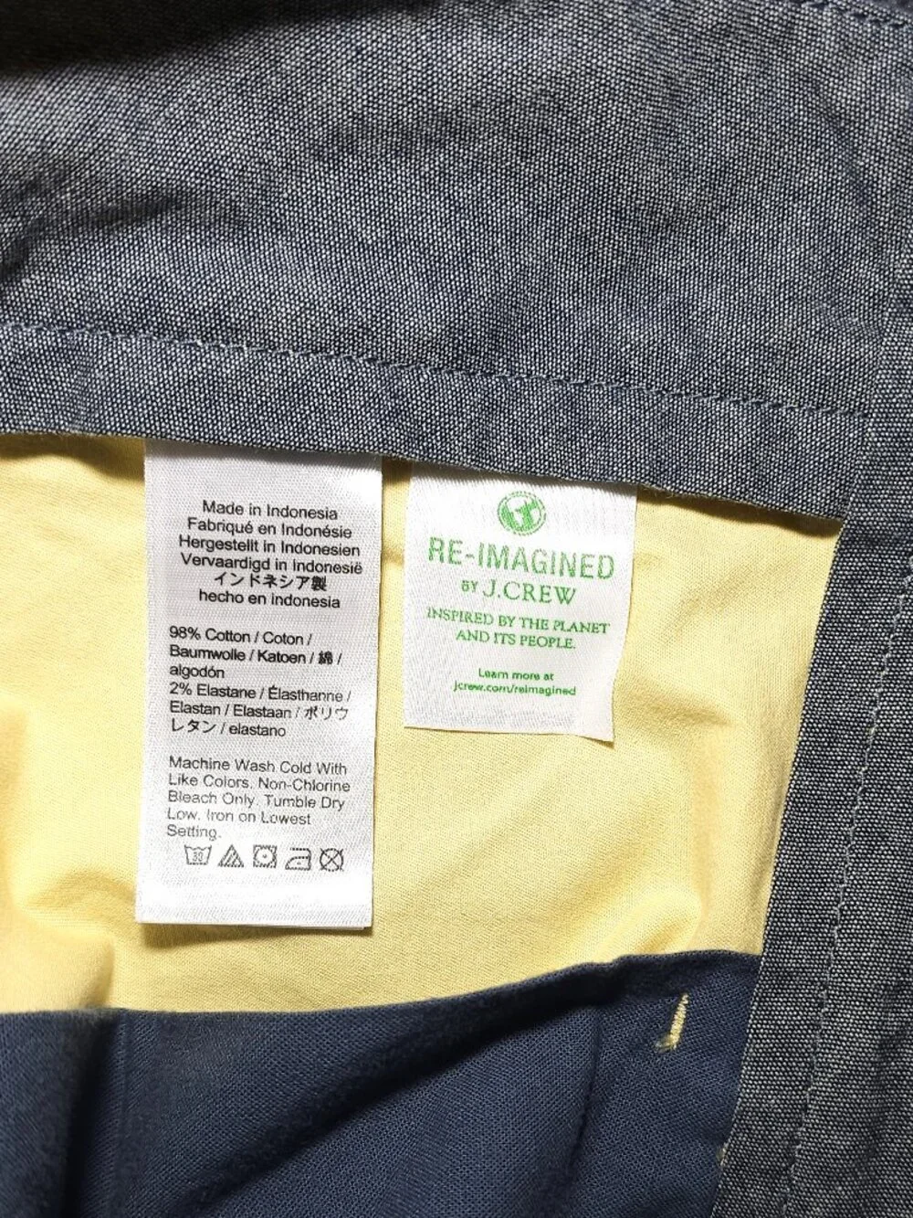 NWT J Crew Yellow 34 Shorts 5” Inseam Cotton Resort Beach Golf Work Reimagined